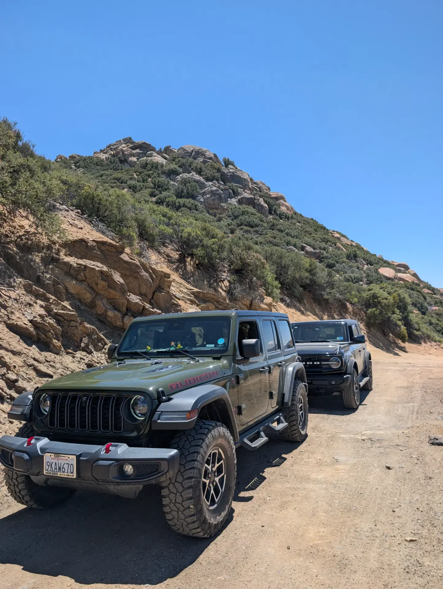 Ridgeline overlook above Garner Valley and Lake Hemet